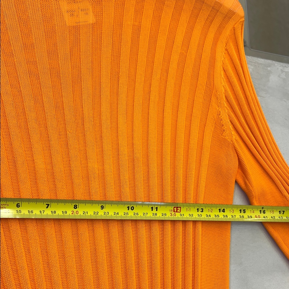 Hope Orange Ribbed Turtleneck - Picture 6 of 7